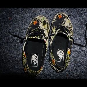 Tropical print vans
